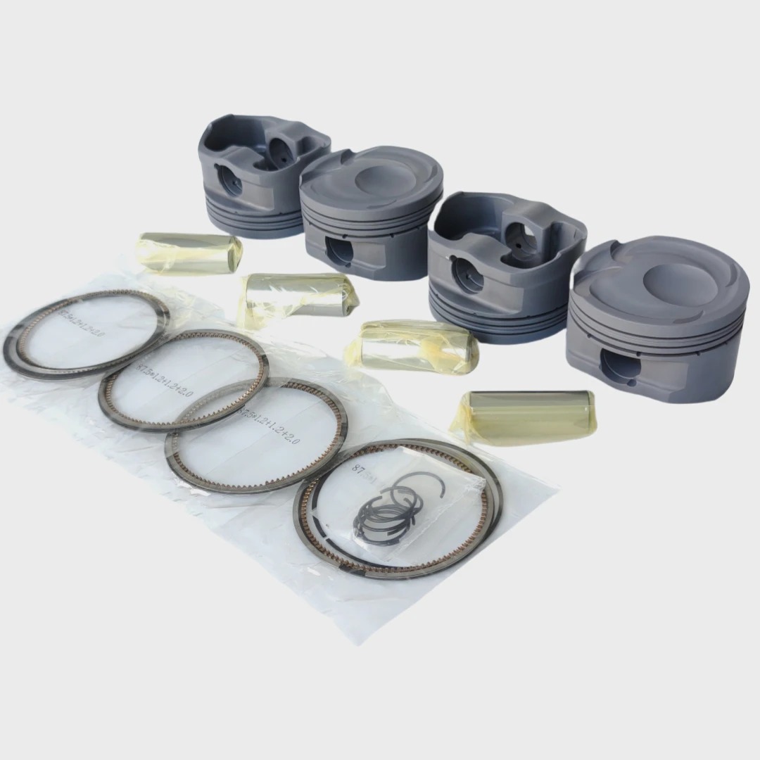Custom 4032 Forged Piston Set with Rings and Pin for  RS 2.3L Engine 87.5mm Cr 9.5 Performance Use